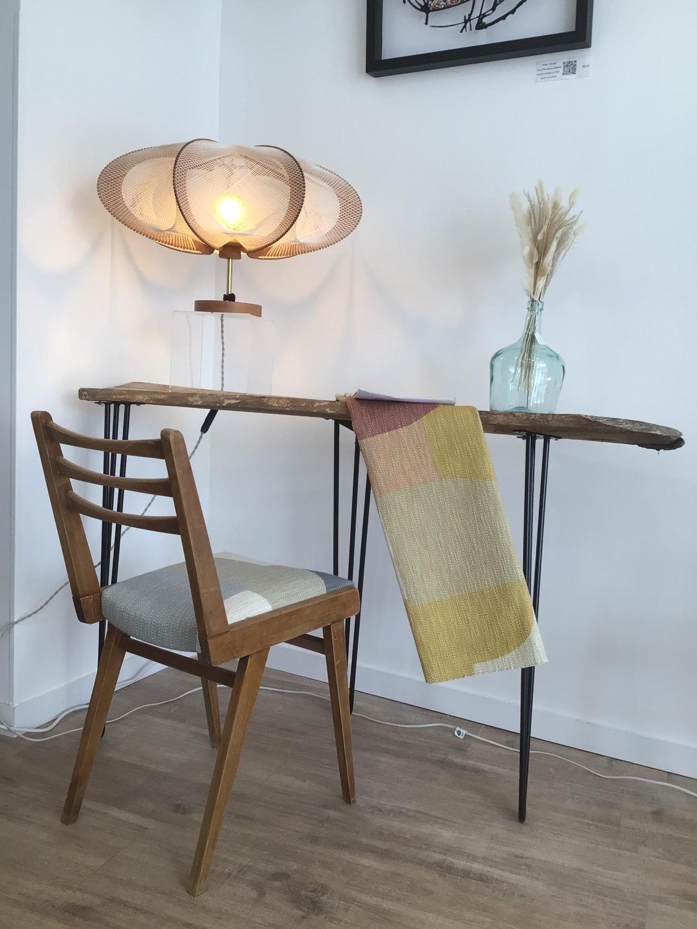 Siège type scandinave bleu